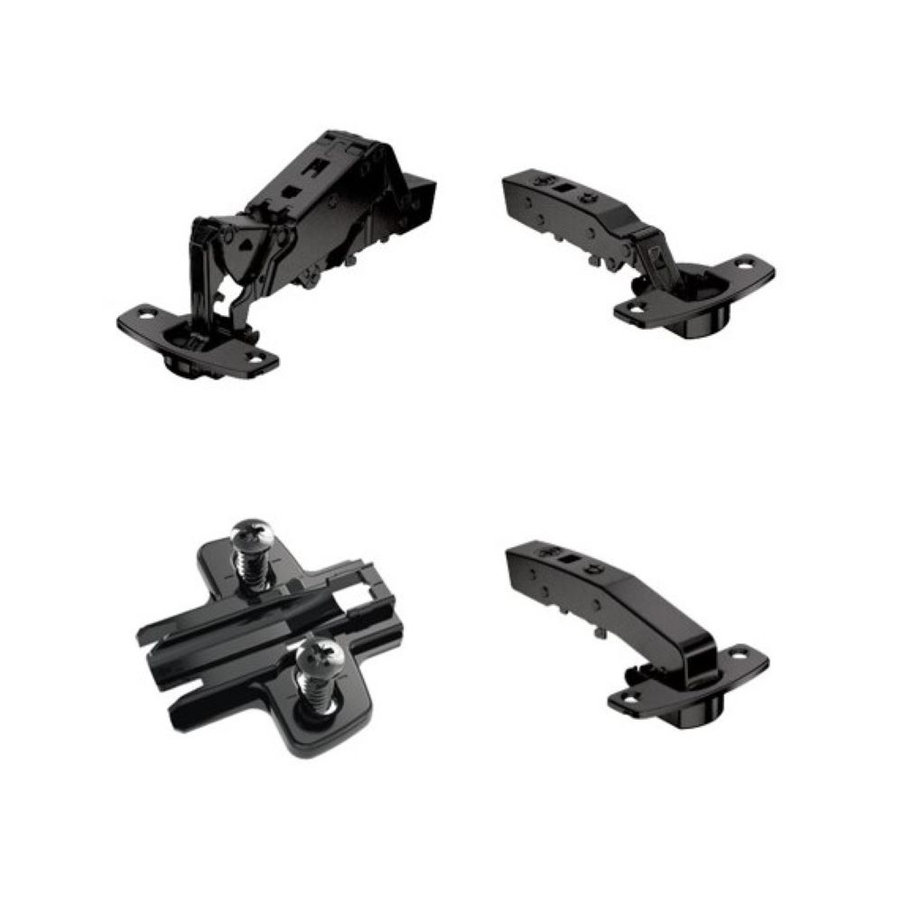 Obsidian Black Hinges and Plates